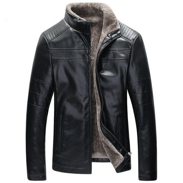 Men's Slim Fit Leather Jacket Wild West Style