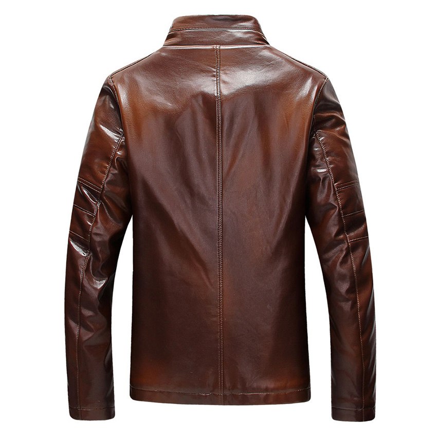 Men's Slim Fit Leather Jacket Wild West Style