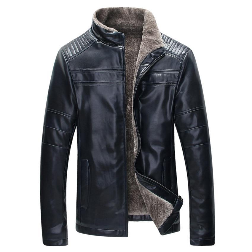 Men's Slim Fit Leather Jacket Wild West Style