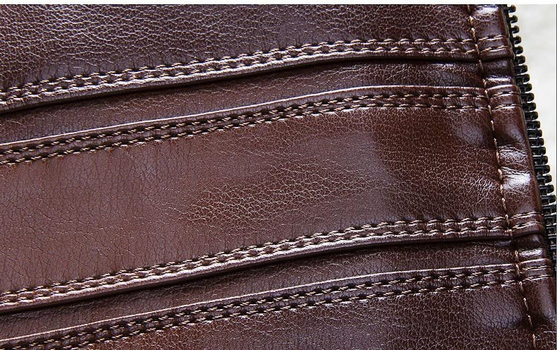 Men's Slim Fit Leather Jacket Wild West Style