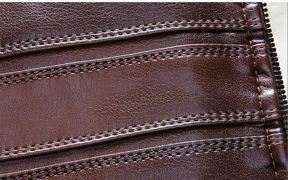 Men's Slim Fit Leather Jacket Wild West Style