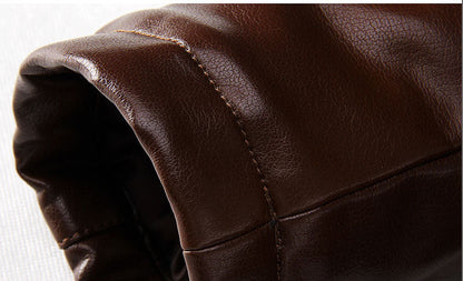 Men's Slim Fit Leather Jacket Wild West Style