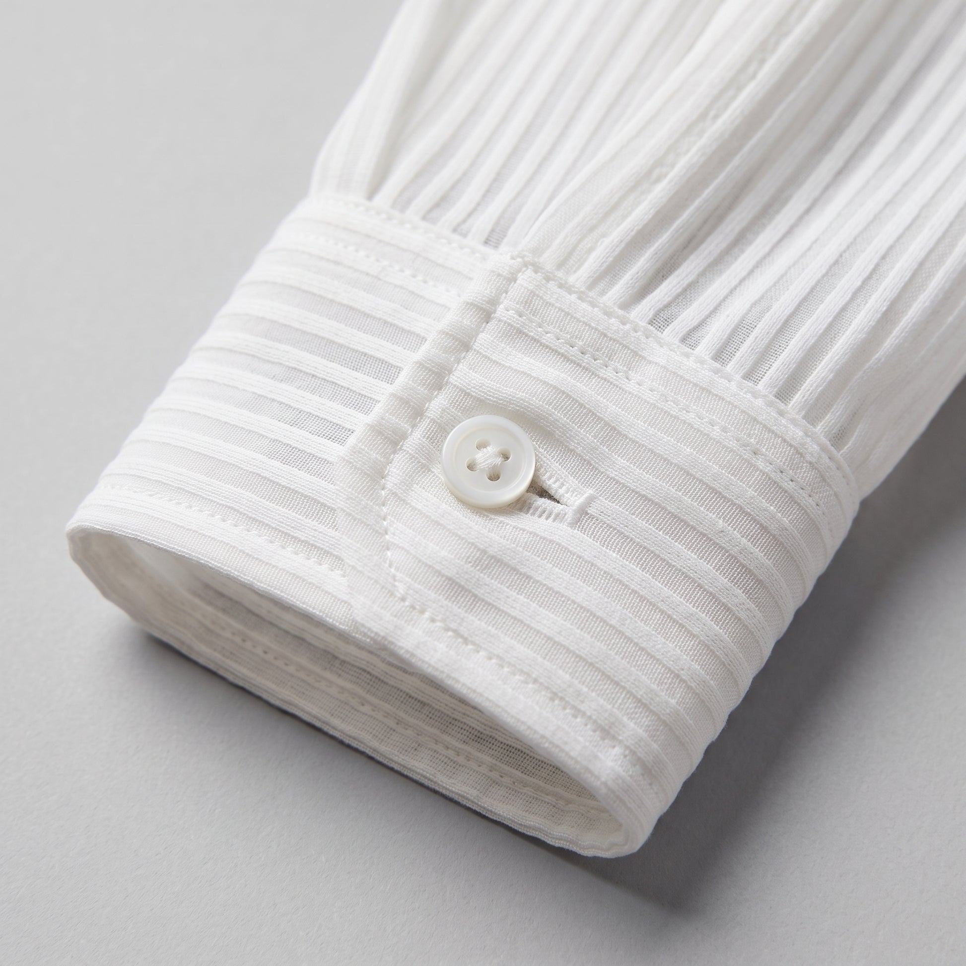 Men's Slim Fit Ribbed Button-Down Dress Shirt