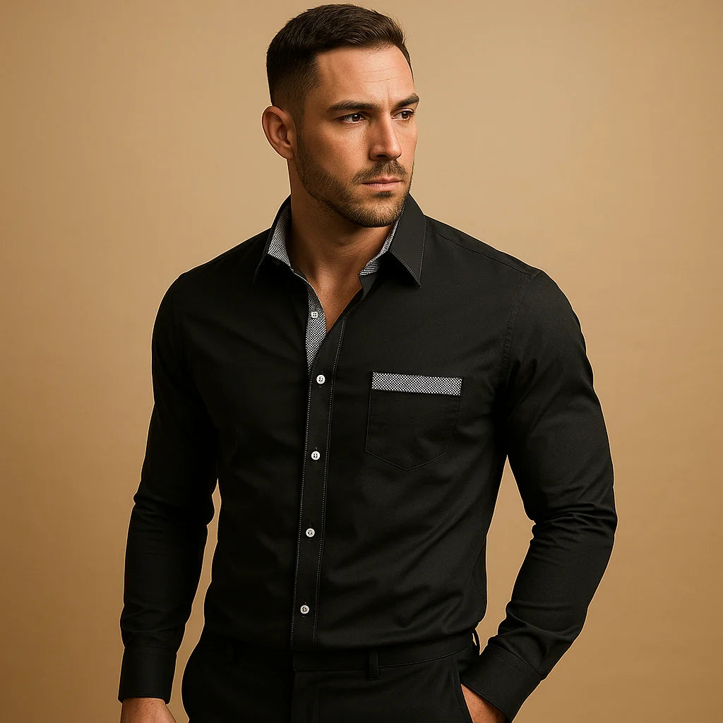 Men's Slim Fit Shirt with Modern Style