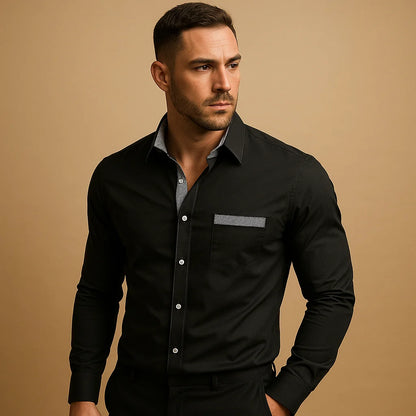 Men's Slim Fit Shirt with Modern Style