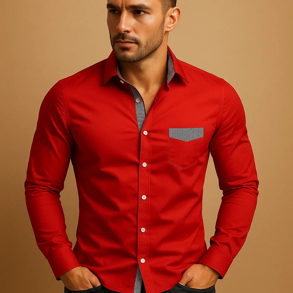 Men's Slim Fit Shirt with Modern Style