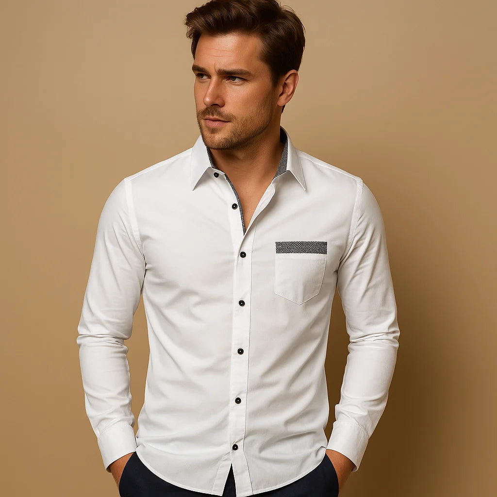 Men's Slim Fit Shirt with Modern Style