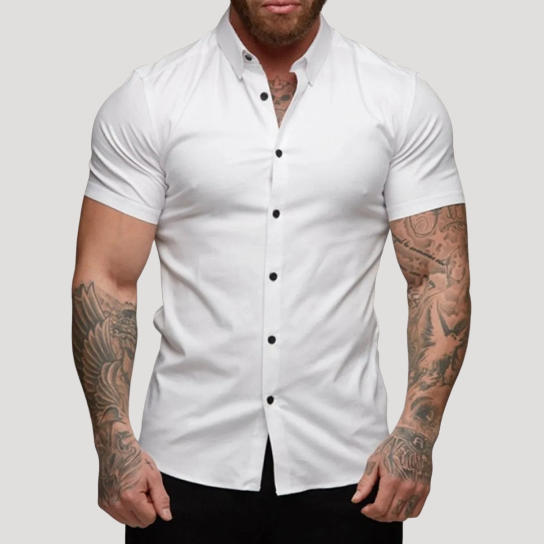 Men's Slim Fit Short Sleeve Shirt