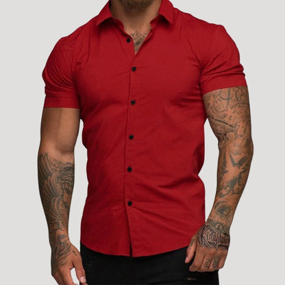 Men's Slim Fit Short Sleeve Shirt