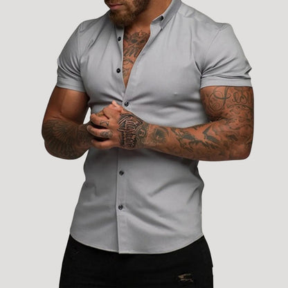 Men's Slim Fit Short Sleeve Shirt