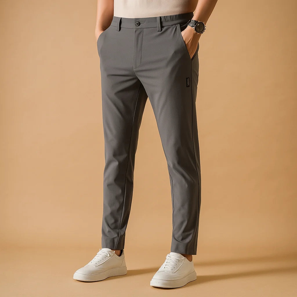 Men's Slim-Fit Sports Pants with Moisture Management