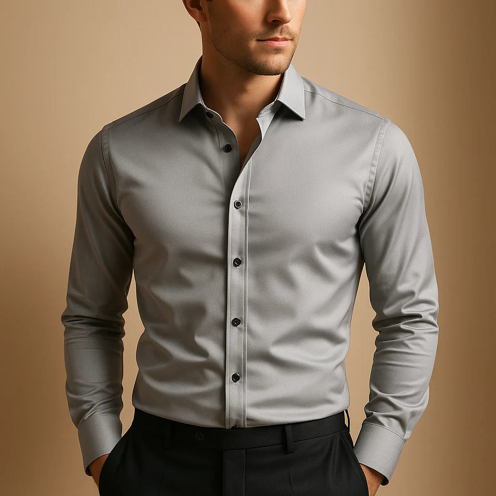 Men's Slim Fit Stretch Dress Shirt