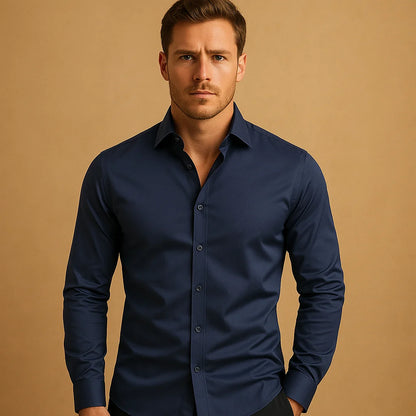 Men's Slim Fit Stretch Dress Shirt