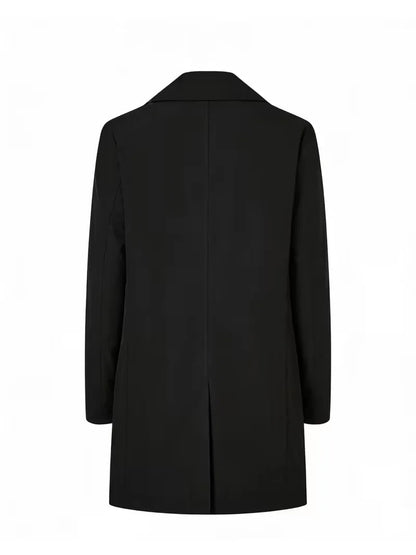 Men's Slim Fit Trench Coat with Pocket Detail
