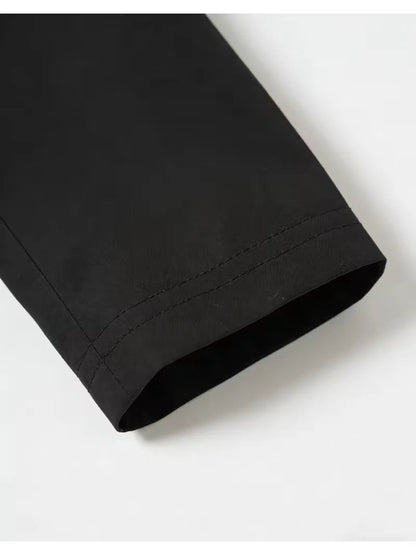 Men's Slim Fit Trench Coat with Pocket Detail