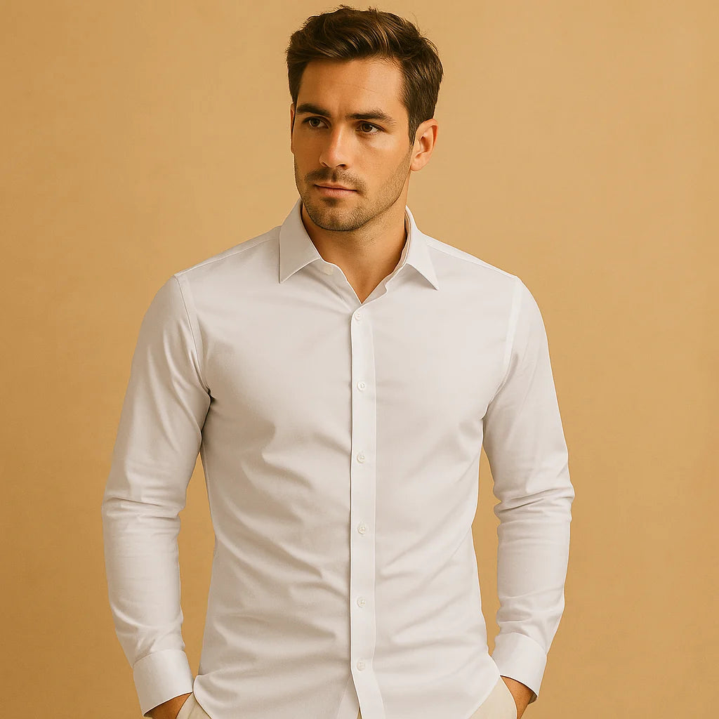 Men's Slim Fit Turndown Collar Shirt
