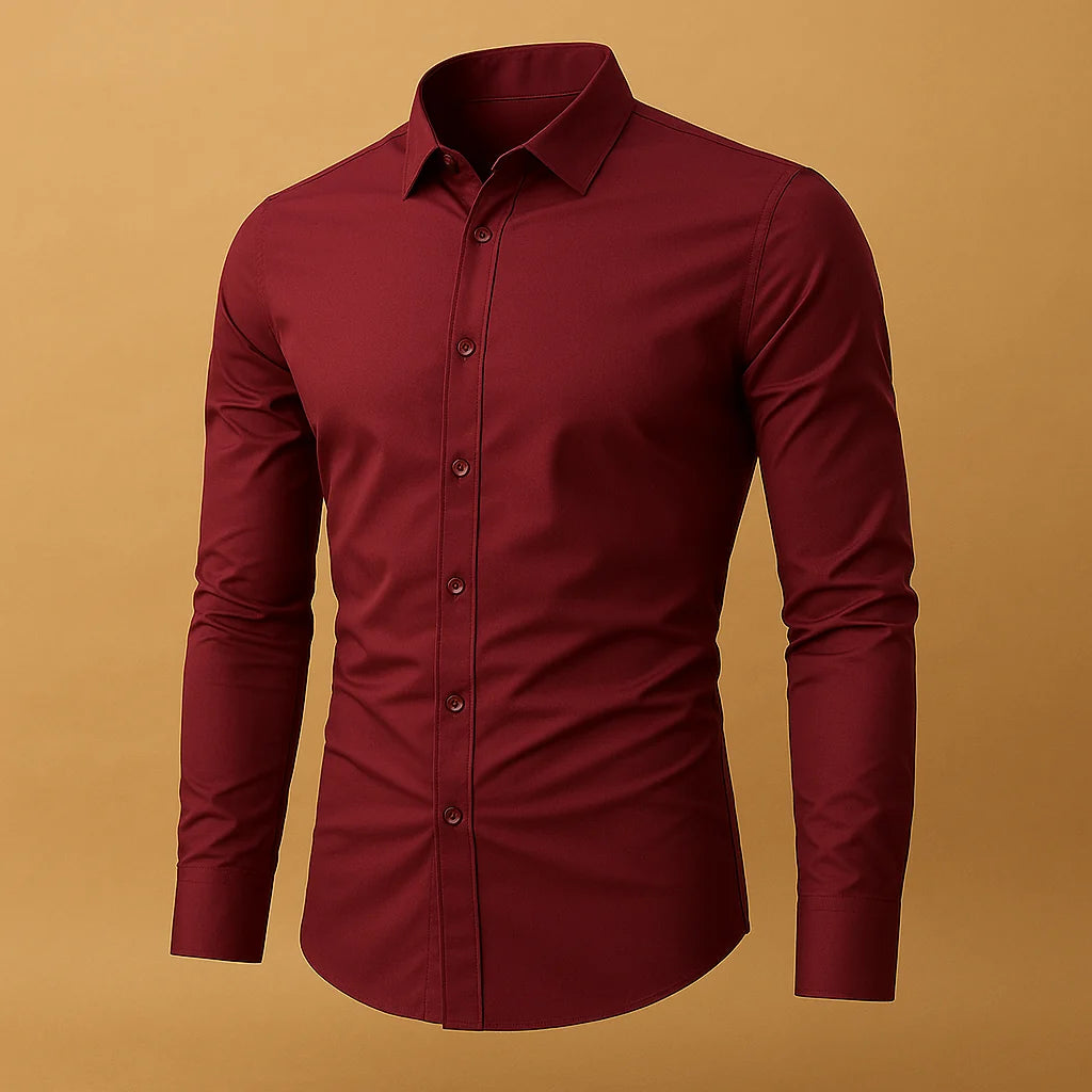 Men's Slim Fit Turndown Collar Shirt
