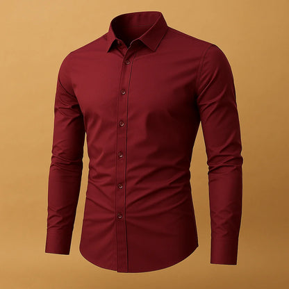 Men's Slim Fit Turndown Collar Shirt