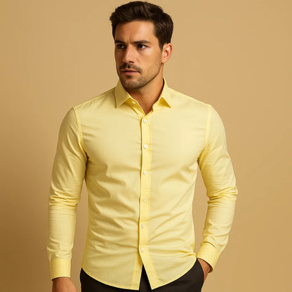 Men's Slim Fit Turndown Collar Shirt