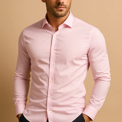 Men's Slim Fit Turndown Collar Shirt