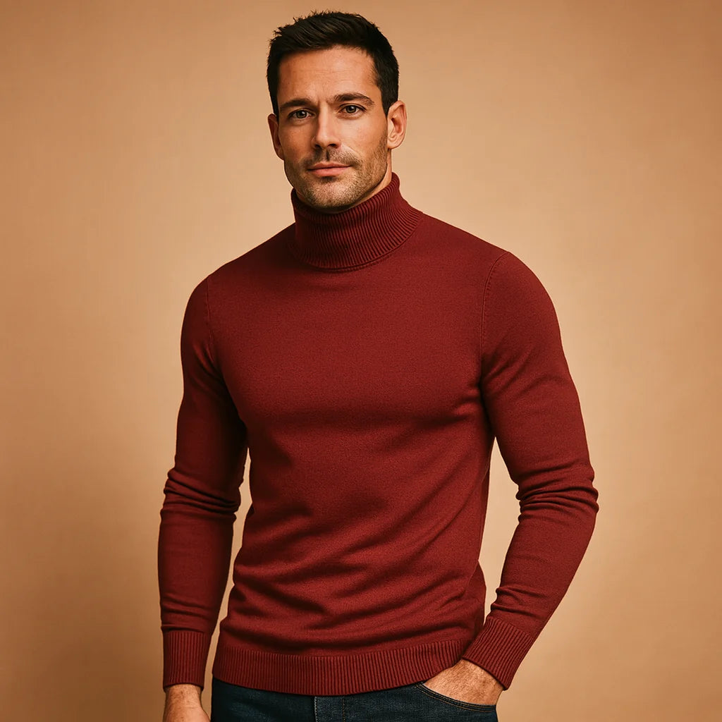 Men's Slim Fit Turtleneck Sweater