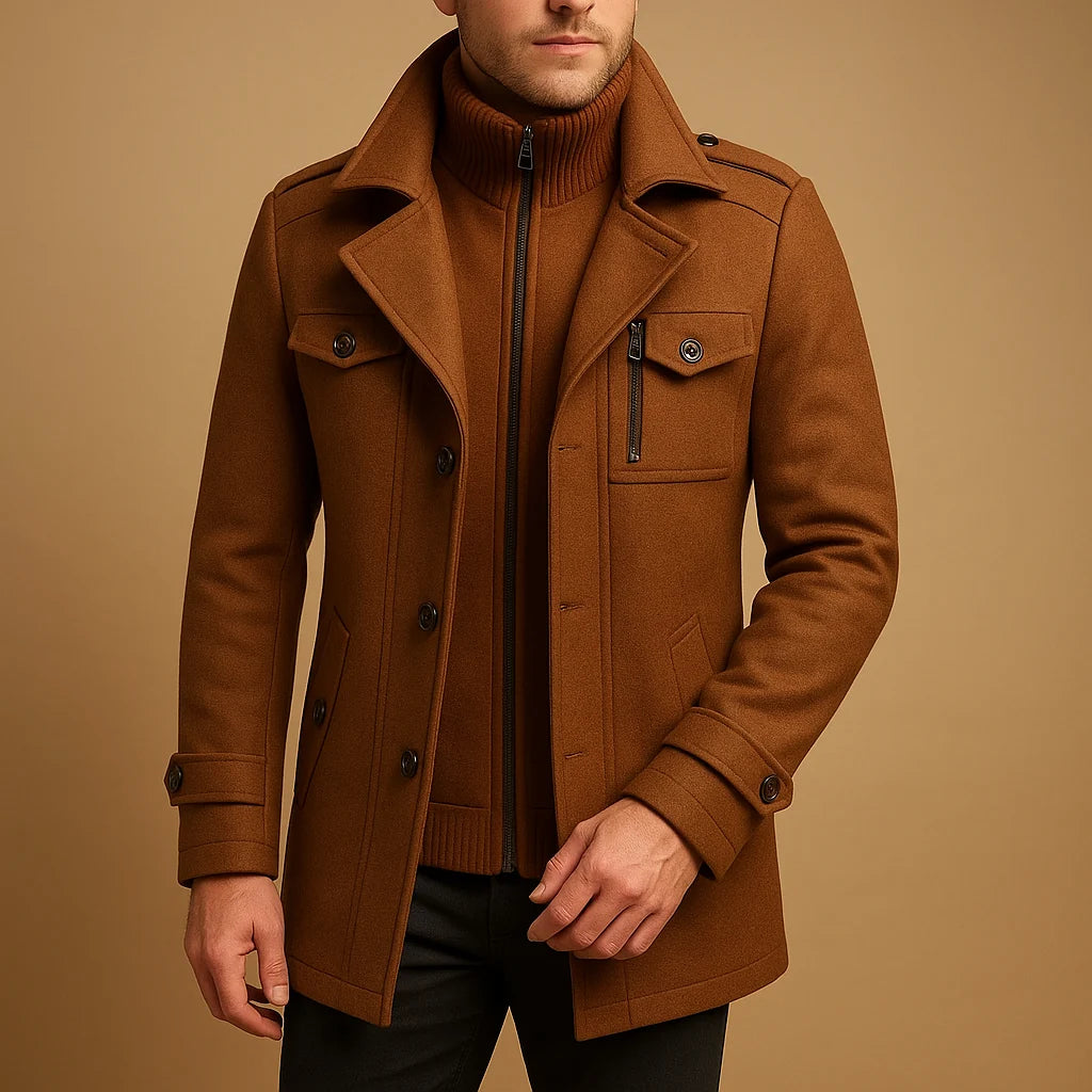 Men's Slim Fit Two-Piece Winter Jacket