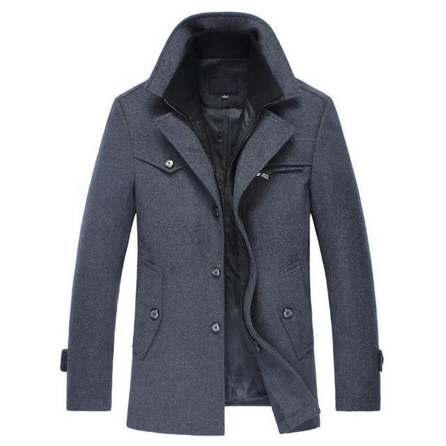 Men's Slim Fit Winter Jacket for Business and Casual Wear