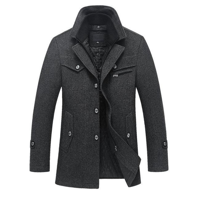 Men's Slim Fit Winter Jacket for Business and Casual Wear