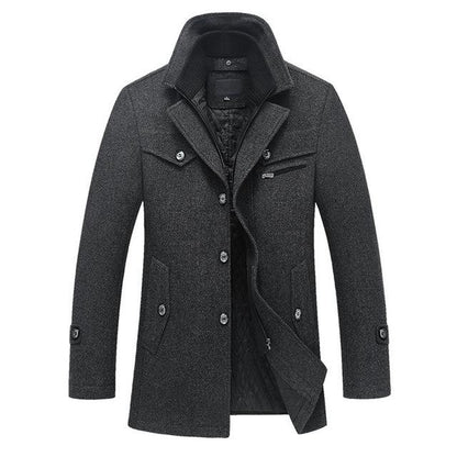 Men's Slim Fit Winter Jacket for Business and Casual Wear