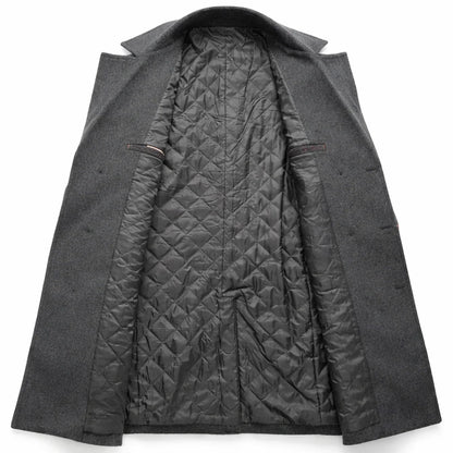 Men's Slim Fit Wool-Look Overcoat