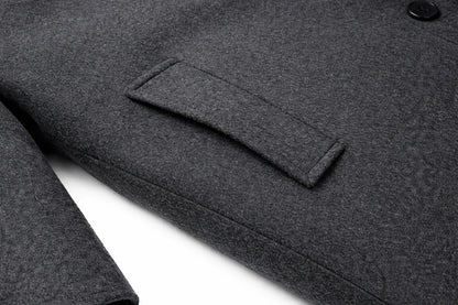 Men's Slim Fit Wool-Look Overcoat