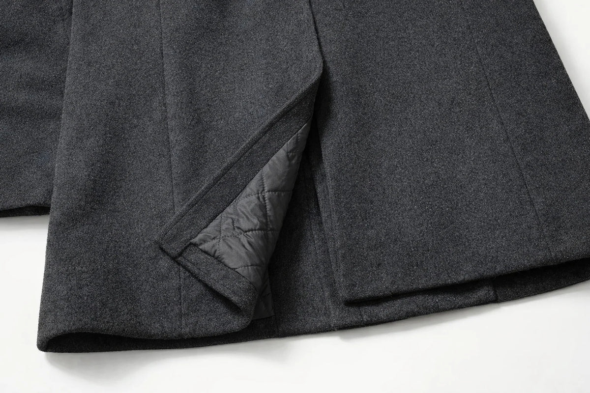 Men's Slim Fit Wool-Look Overcoat