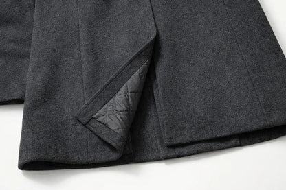 Men's Slim Fit Wool-Look Overcoat