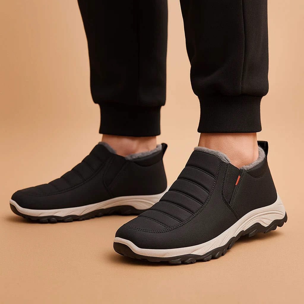 Men's Slip-On Winter Shoes with Plush Lining