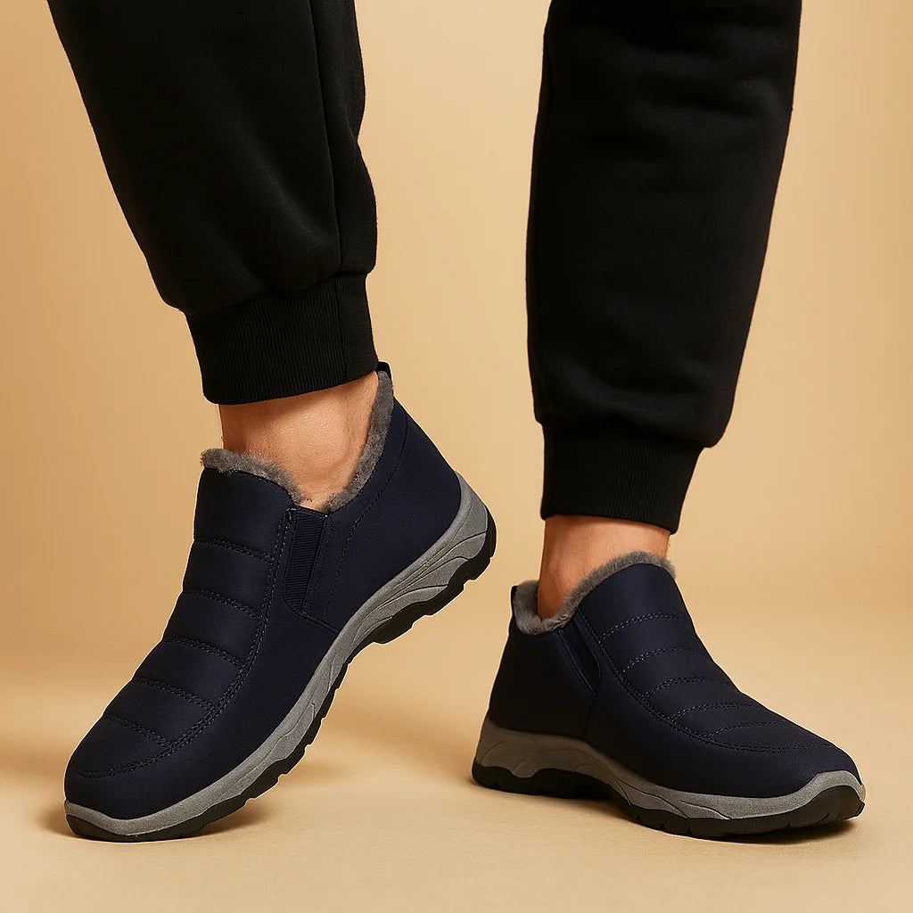 Men's Slip-On Winter Shoes with Plush Lining
