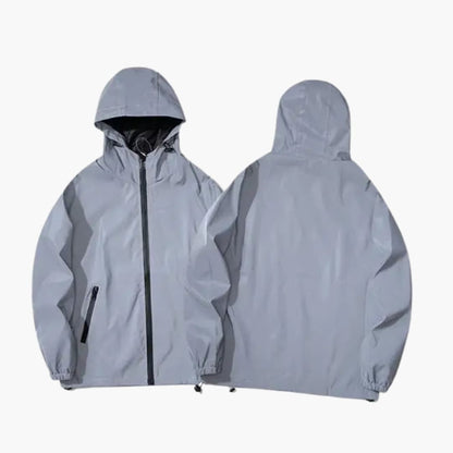 Men's Softshell Jacket with Hood and Reflective Accents