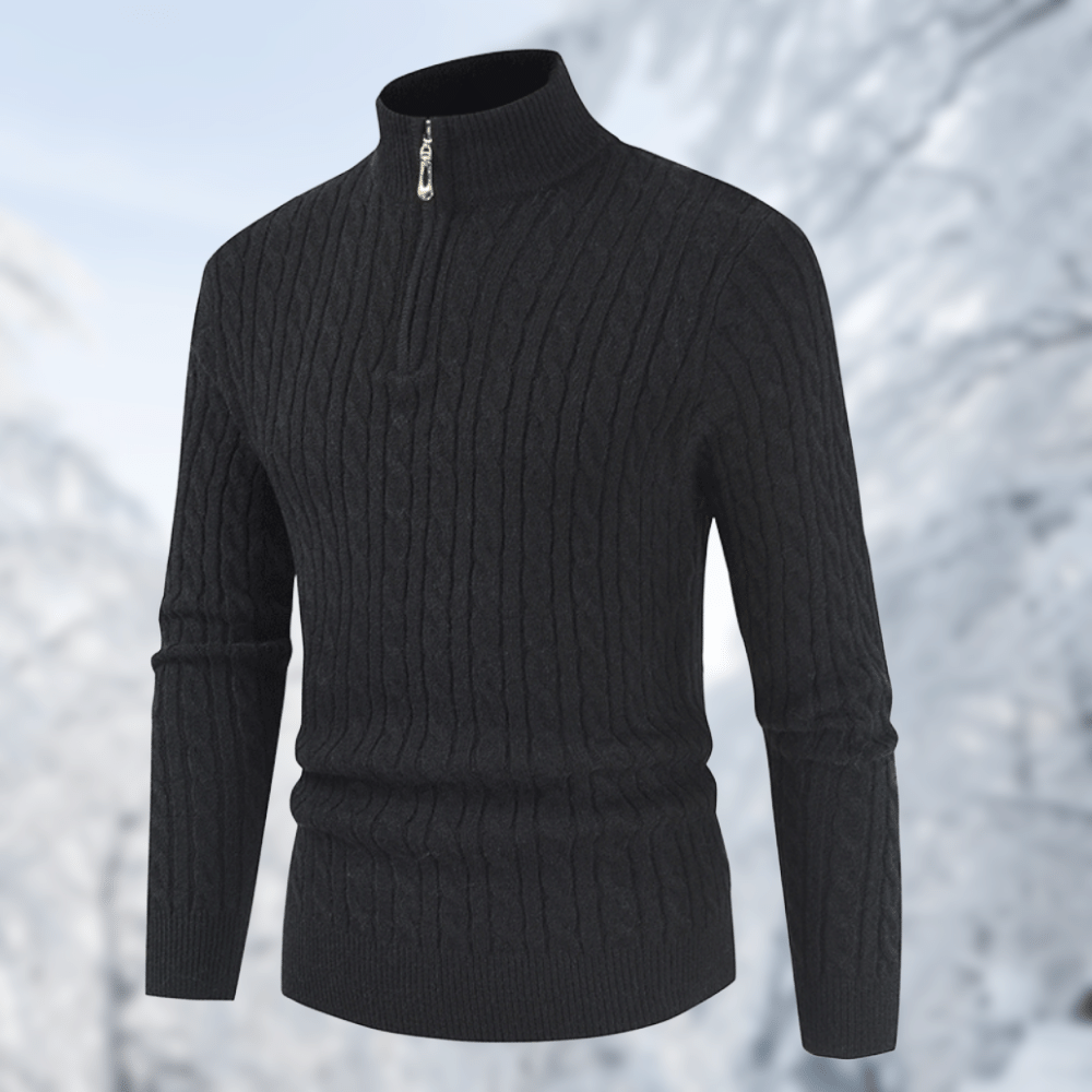 Men's Stand-Up Collar Sweater