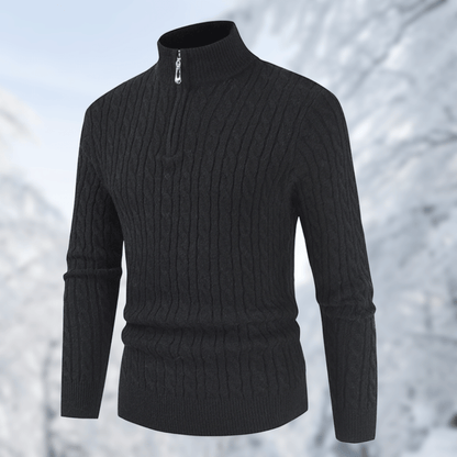 Men's Stand-Up Collar Sweater