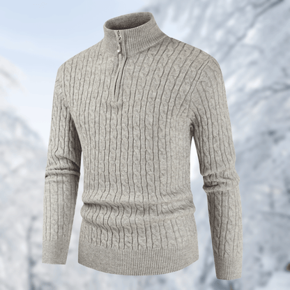 Men's Stand-Up Collar Sweater
