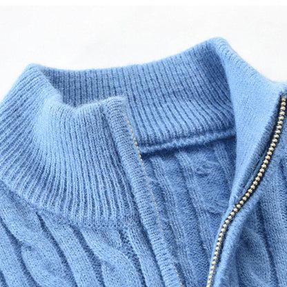 Men's Stand-Up Collar Sweater