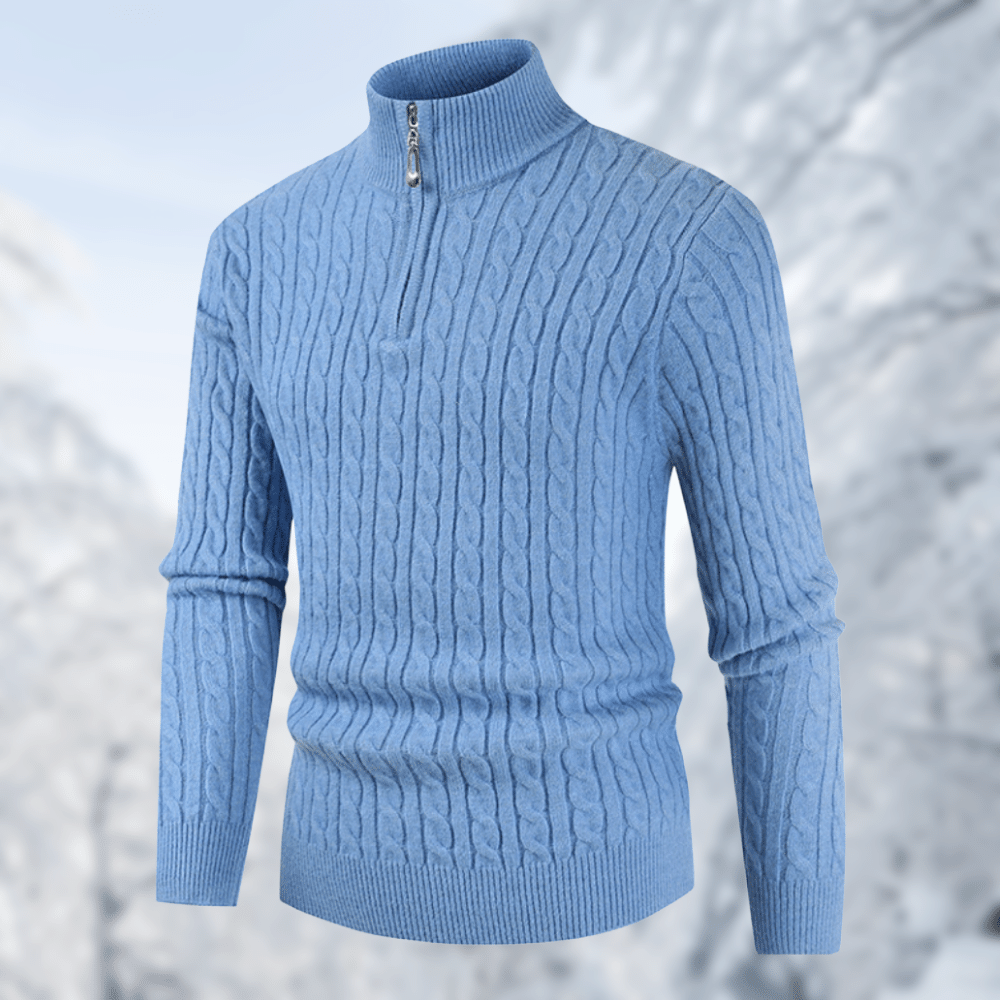 Men's Stand-Up Collar Sweater