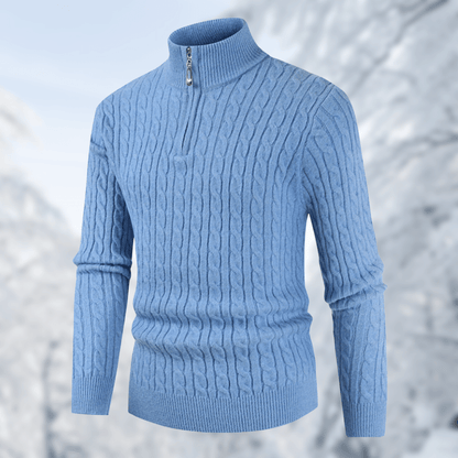 Men's Stand-Up Collar Sweater
