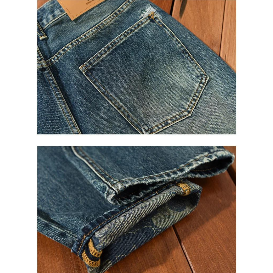Men's Straight Leg Denim Jeans