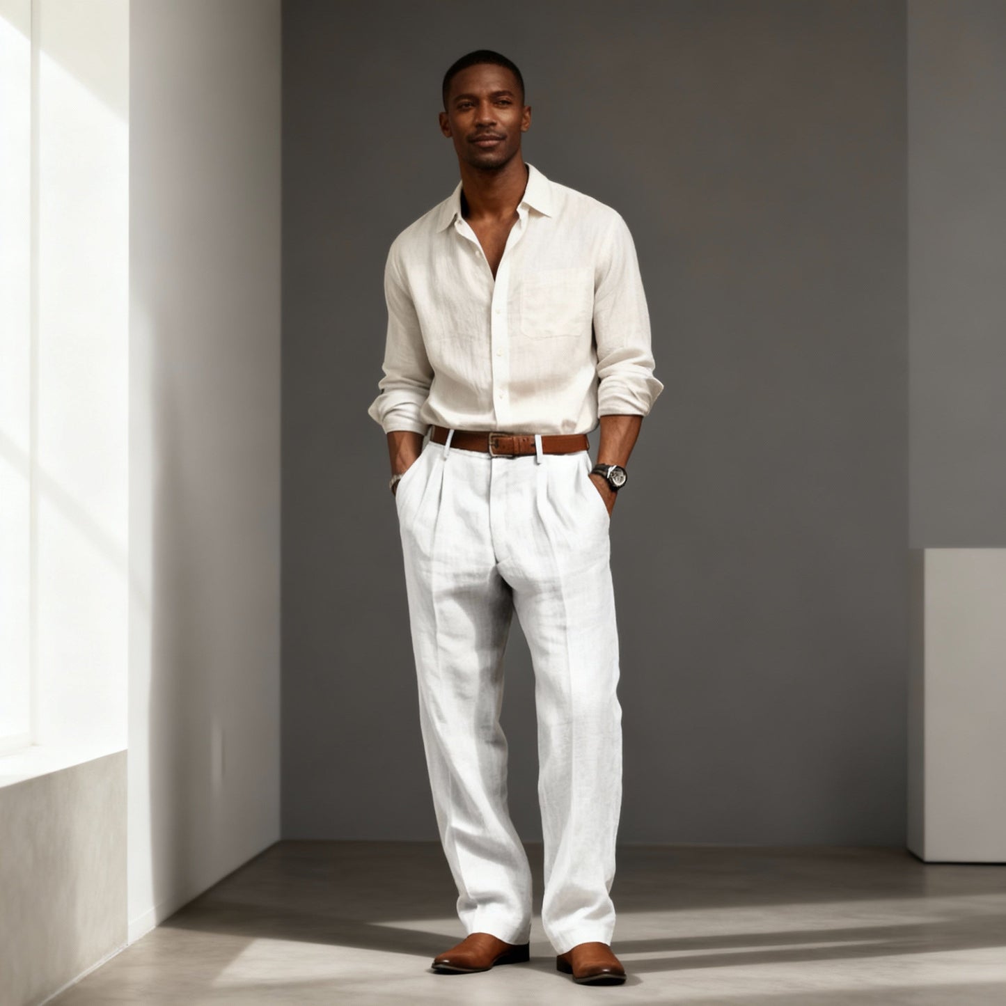 Men's Straight Leg Trousers