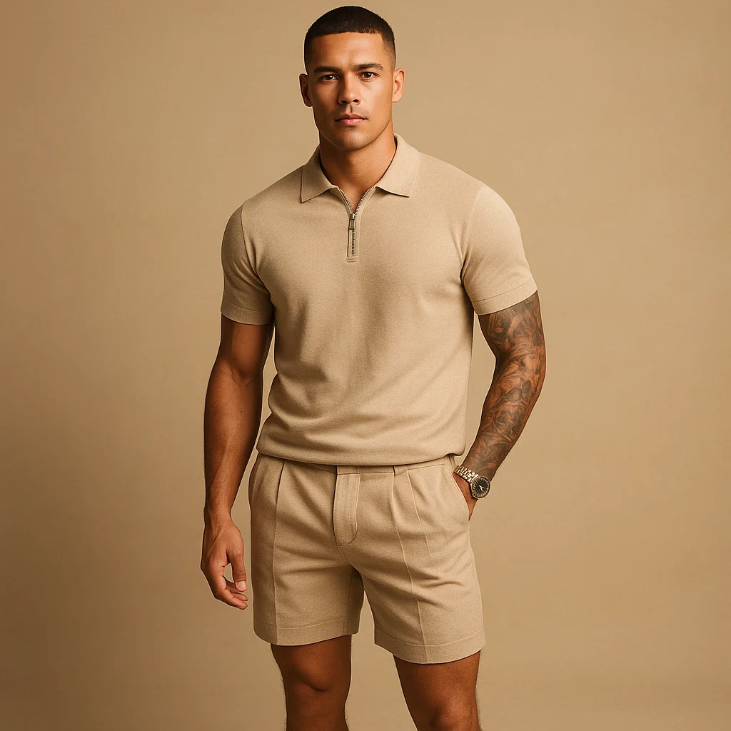 Men's Streetwear Shirt and Shorts Set