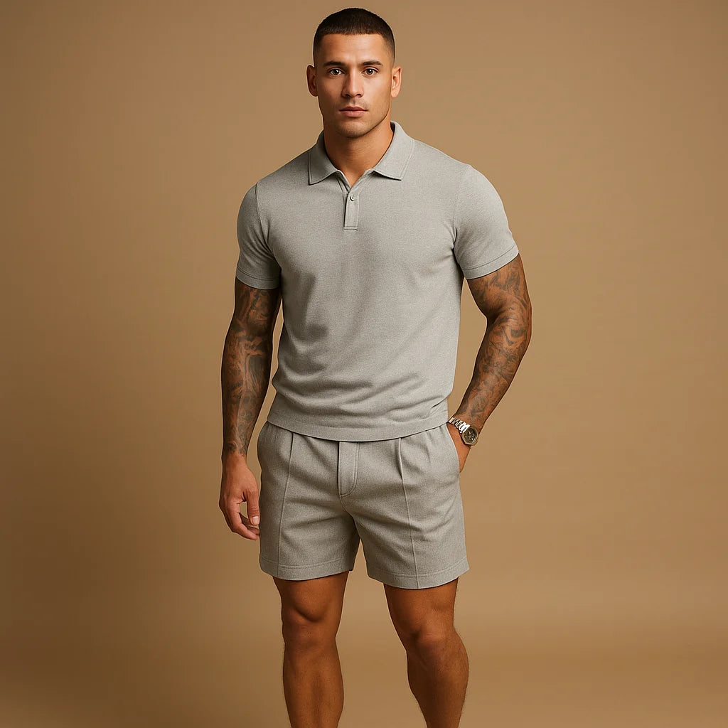 Men's Streetwear Shirt and Shorts Set