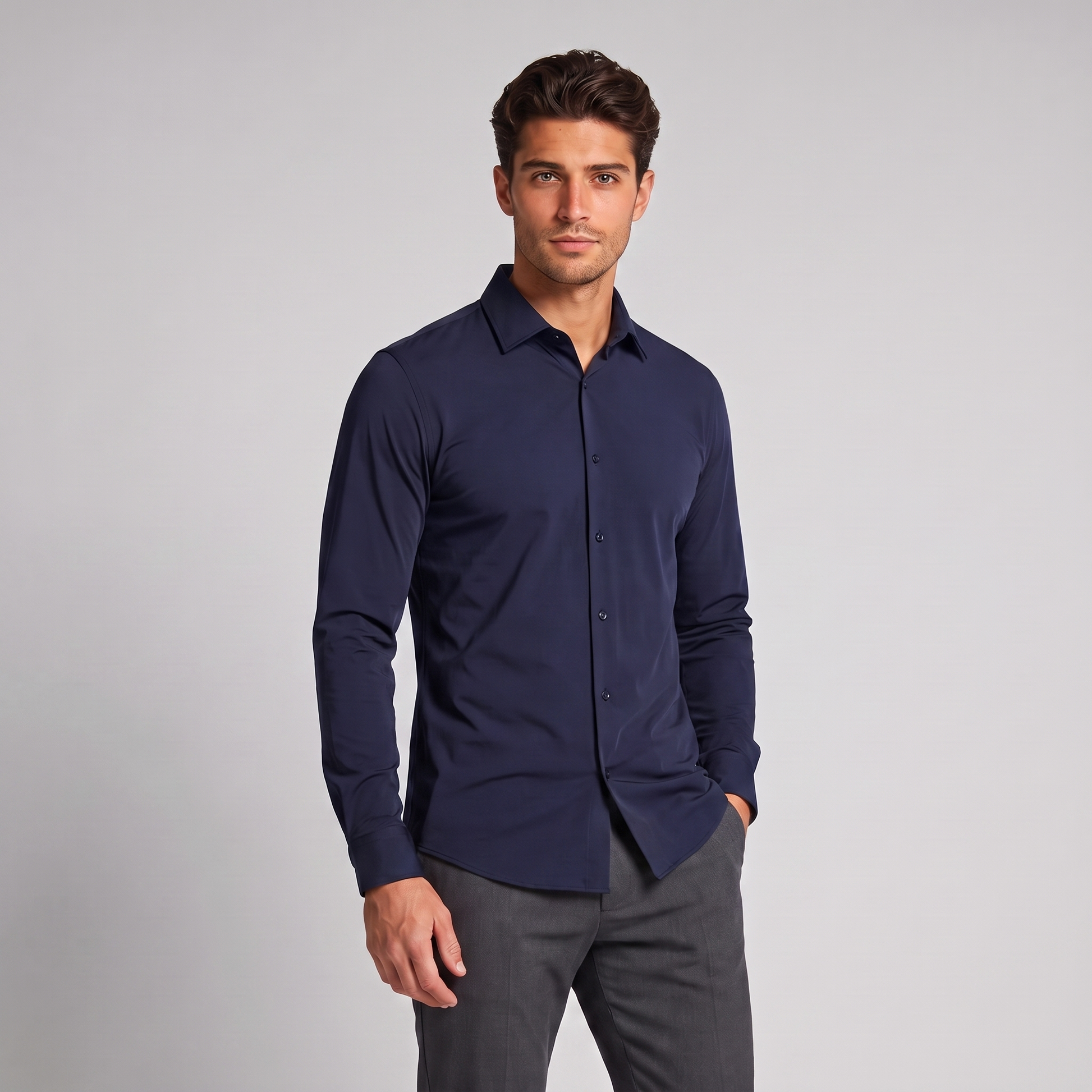 Men's Stretch Comfort Slim Fit Shirt
