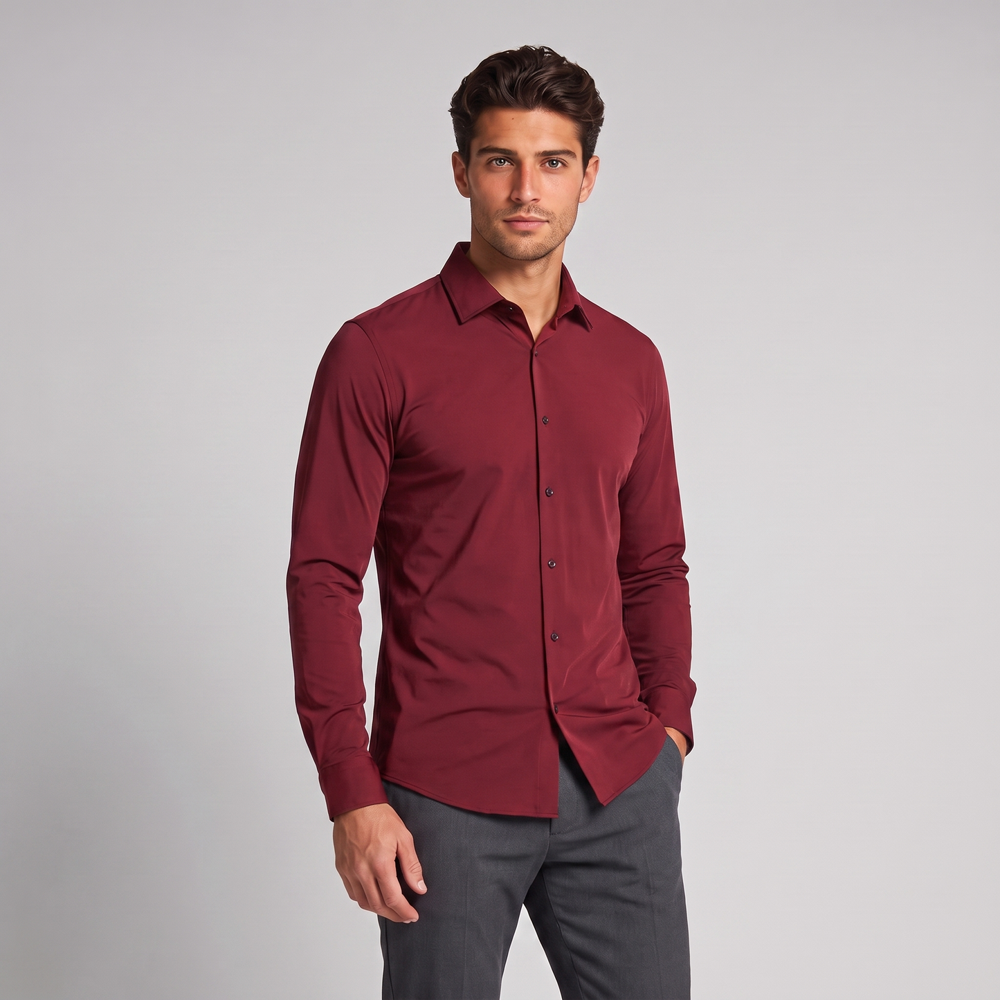 Men's Stretch Comfort Slim Fit Shirt