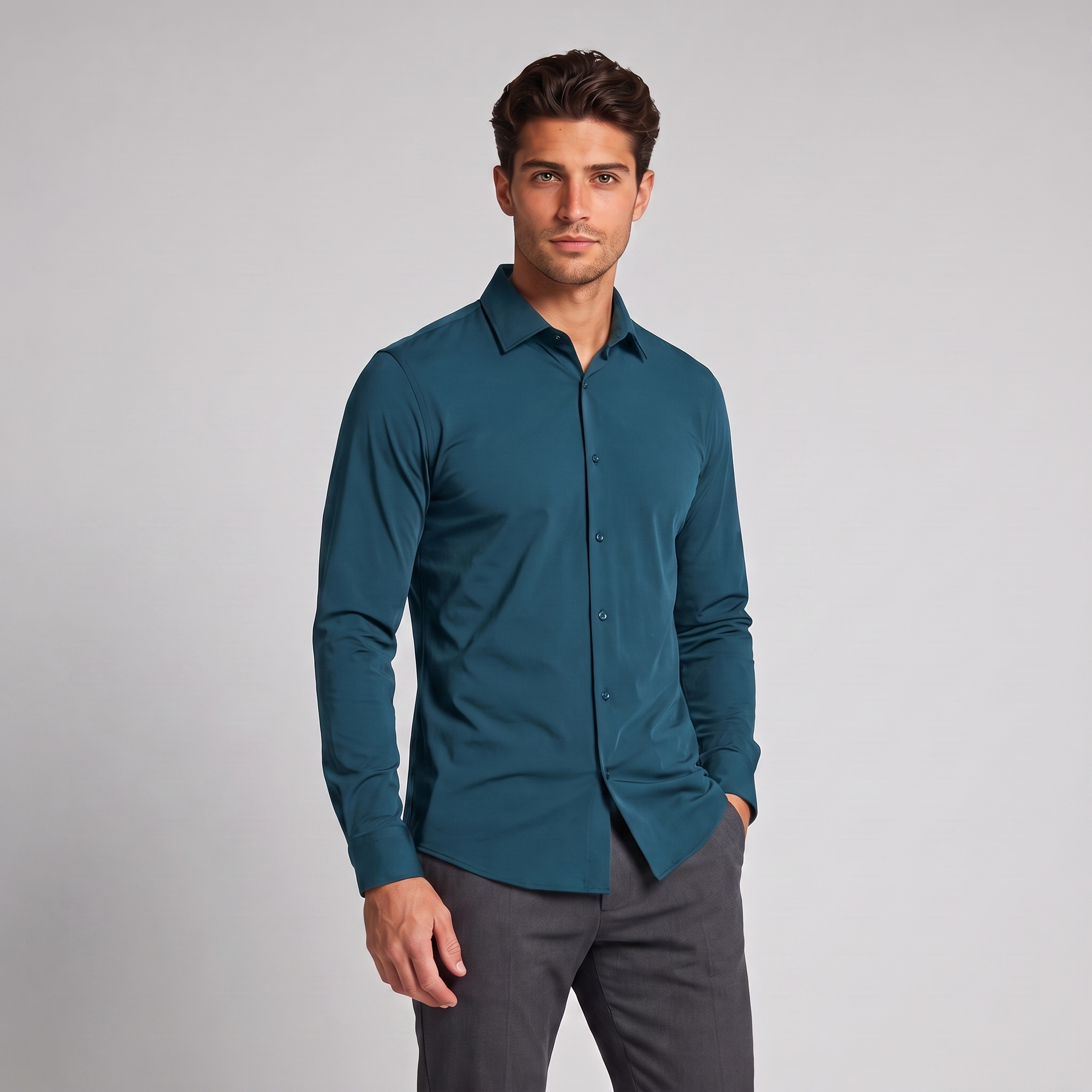 Men's Stretch Comfort Slim Fit Shirt