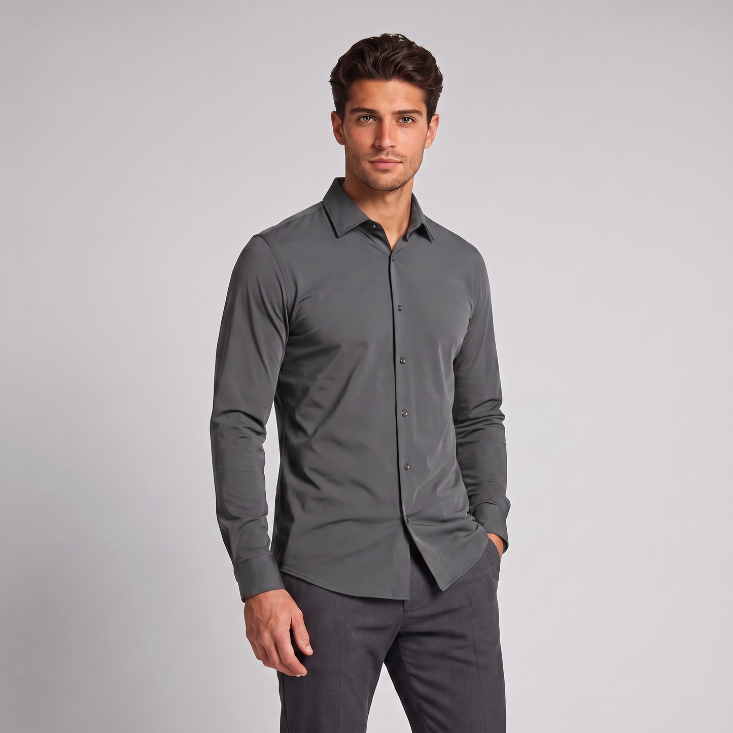 Men's Stretch Comfort Slim Fit Shirt